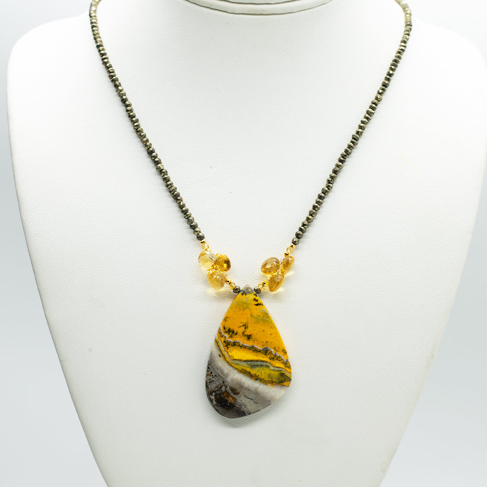 Bumblebee discount Jasper & Citrine Crystal Pendant