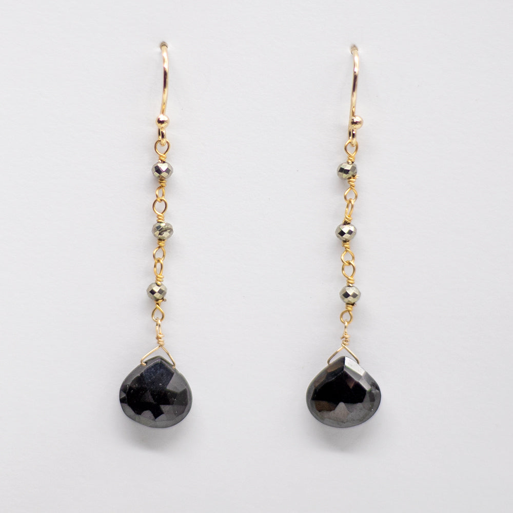 Good Black Spinel Earrings