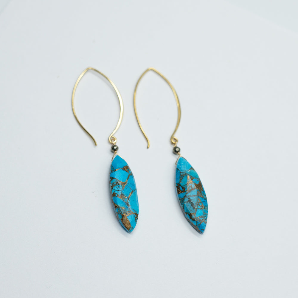 Selling Blue Copper Turquoise Earrings