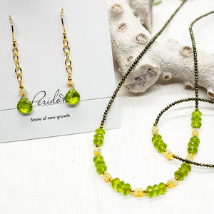 Peridot & Opal Iris Necklace