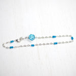 Topaz & Silver Anklet