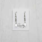 Quartz Raindrop Silver Earrings