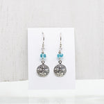 Sand Dollar Apatite Earrings